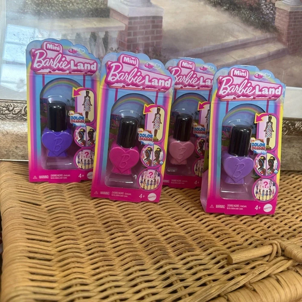 New Barbie Land Lot of 4 Color Change Reveal Mini Doll 1.5